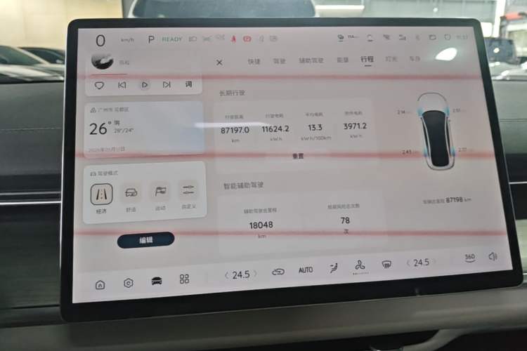 Used CHANGAN NEVO A07 2024 All-Electric "True Fragrant" Edition 515 Elite Model Instrument Cluster