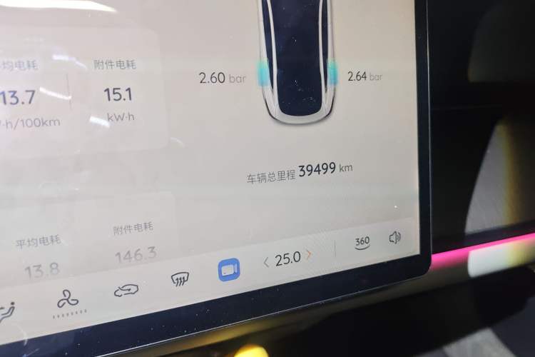 Used CHANGAN NEVO A07 2024 All-Electric "True Fragrance" Edition 710 Flagship Model Odometer Close Up