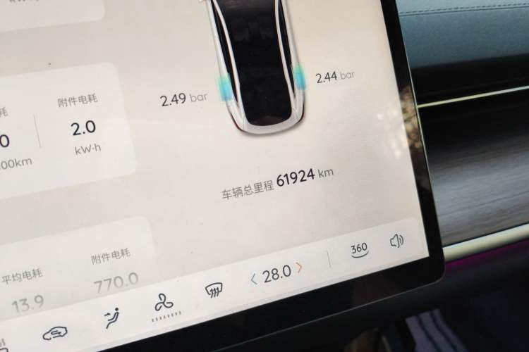 Used CHANGAN NEVO A07 2024 All-Electric "True Fragrance" Edition 710 Flagship Model Odometer Close Up