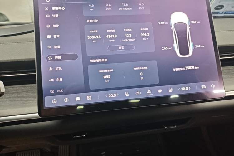 Used CHANGAN NEVO A07 2025 Pure Electric "True Fragrance" Edition 625 Flagship Model Audio And AC Panel