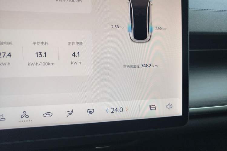 Used CHANGAN NEVO A07 2025 All-Electric "True Fragrance" Edition 710-Mile Long-Range Version Odometer Close Up