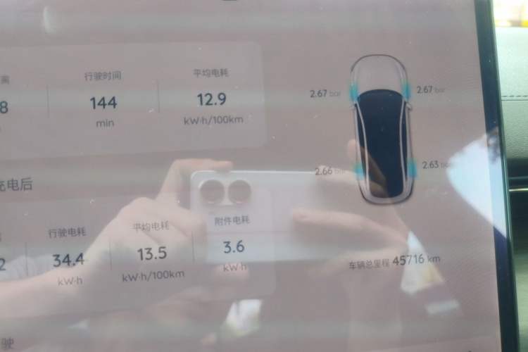 Used CHANGAN NEVO A07 2025 Blue Whale Pure Electric Version 625 Luxury Model Odometer Close Up