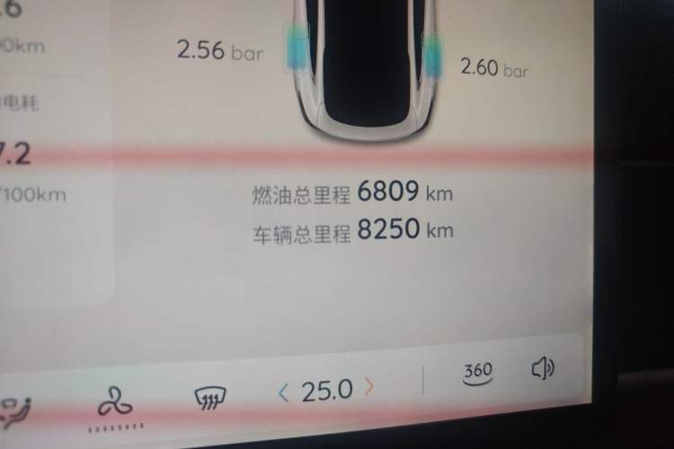 Used CHANGAN NEVO A07 2025 Blue Whale Range-Extending Model 140 Elite Version Odometer Close Up
