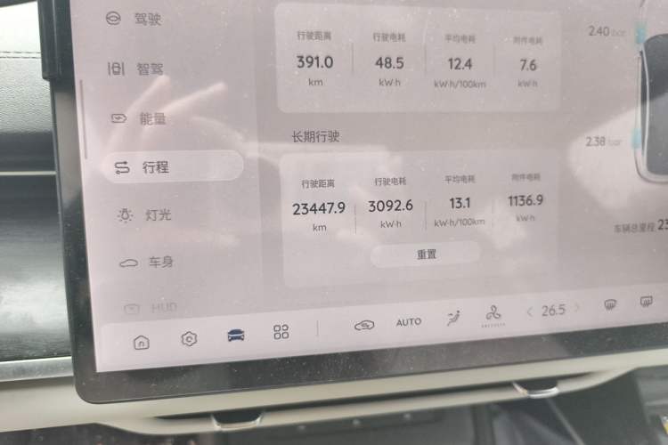 Used CHANGAN NEVO A07 2025 All-Electric "True Fragrance" Edition 710-Mile Long-Range Version Odometer Close Up