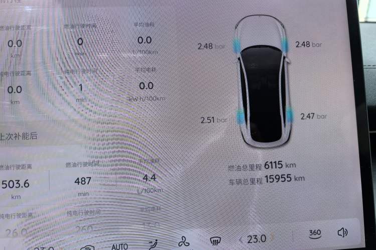 Used CHANGAN NEVO A07 2025 Blue Whale Range-Extending Model 140 Elite Version Odometer Close Up