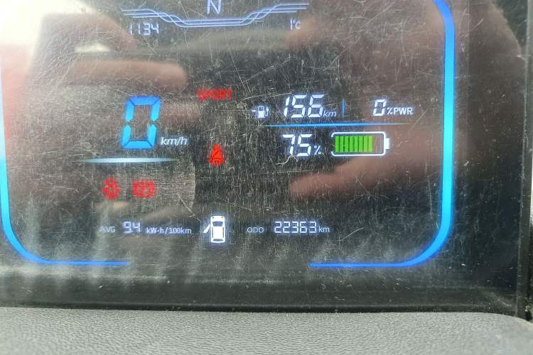 Used CHANGAN NEVO Lumin 2022 210km Sweet Edition Odometer Close Up
