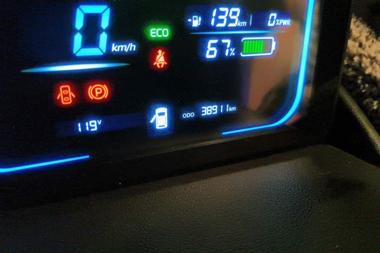 Used CHANGAN NEVO Lumin 2022 210km Sweet Edition Odometer Close Up