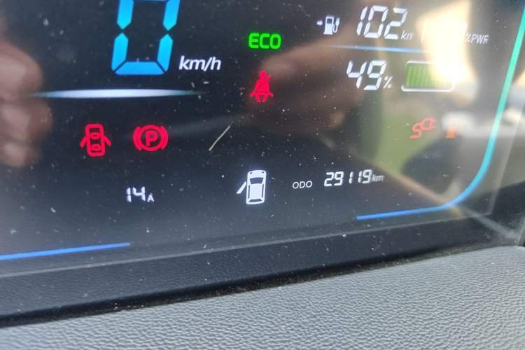 Used CHANGAN NEVO Lumin 2022 210km Sweet Edition Odometer Close Up
