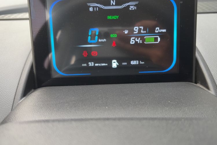 Used CHANGAN NEVO Lumin 2022 155 km – Refreshingly Sweet Edition Odometer Close Up