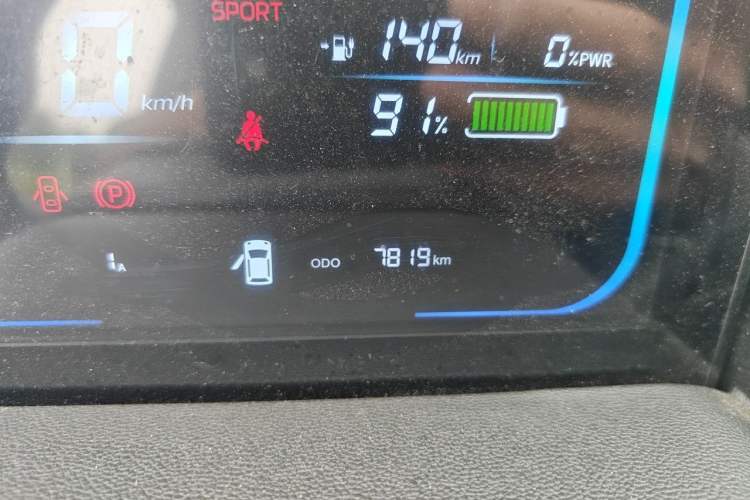 Used CHANGAN NEVO Lumin 2022 155 km – Refreshingly Sweet Edition Odometer Close Up