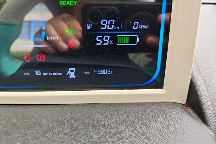 Used CHANGAN NEVO Lumin 2022 155 km – Refreshingly Sweet Edition Odometer Close Up