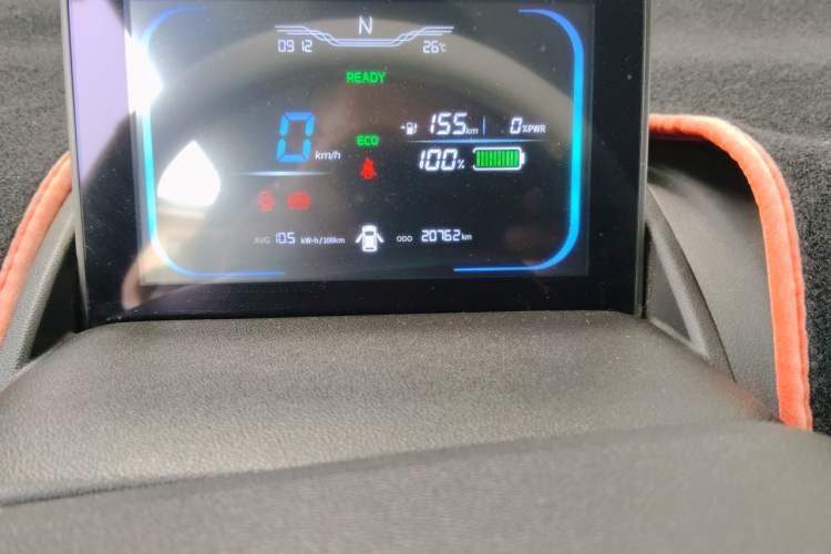 Used CHANGAN NEVO Lumin 2022 155 km – Refreshingly Sweet Edition Odometer Close Up