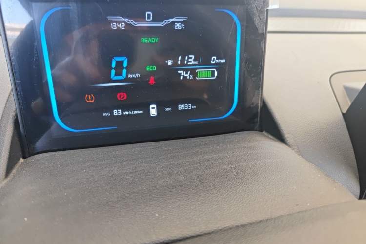 Used CHANGAN NEVO Lumin 2022 155 km – Refreshingly Sweet Edition Odometer Close Up