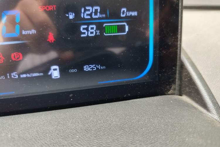 Used CHANGAN NEVO Lumin 2022 210km Sweet Edition Odometer Close Up