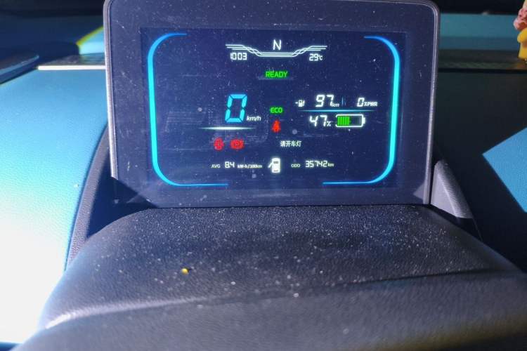 Used CHANGAN NEVO Lumin 2022 210km Sweet Edition Odometer Close Up