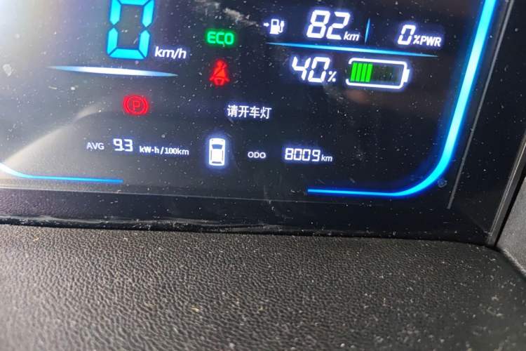Used CHANGAN NEVO Lumin 2022 210km Sweet Edition Odometer Close Up