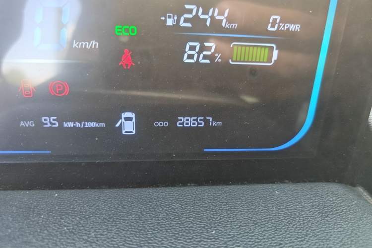 Used CHANGAN NEVO Lumin 2022 301km Honey-Sweet Version Odometer Close Up