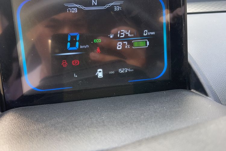 Used CHANGAN NEVO Lumin 2022 155 km – Refreshingly Sweet Edition Odometer Close Up