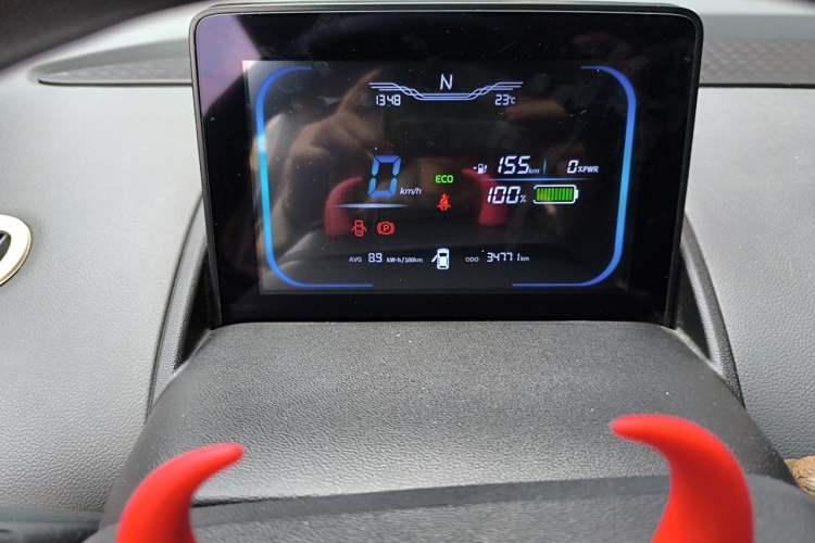 Used CHANGAN NEVO Lumin 2022 155 km – Refreshingly Sweet Edition Odometer Close Up