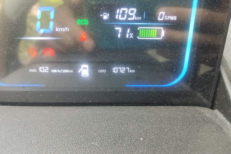 Used CHANGAN NEVO Lumin 2022 155 km – Refreshingly Sweet Edition Odometer Close Up