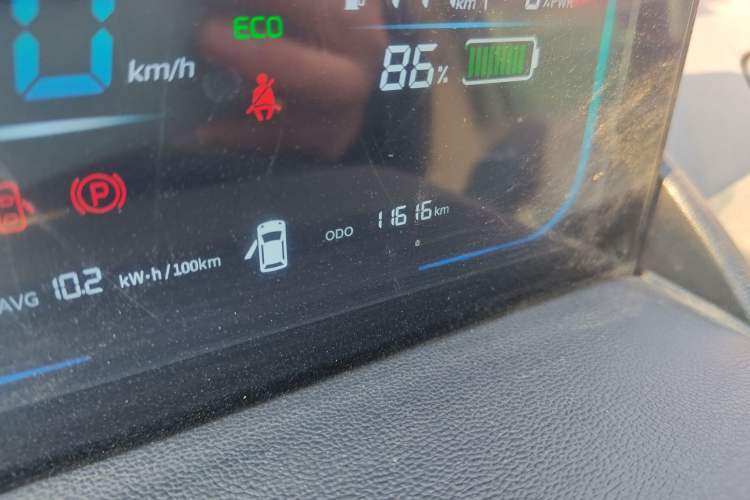 Used CHANGAN NEVO Lumin 2023 205km Xiangqin Version Odometer Close Up