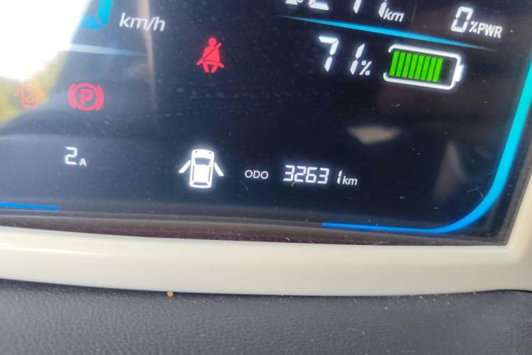 Used CHANGAN NEVO Lumin 2023 301km Honey Dew Edition Odometer Close Up