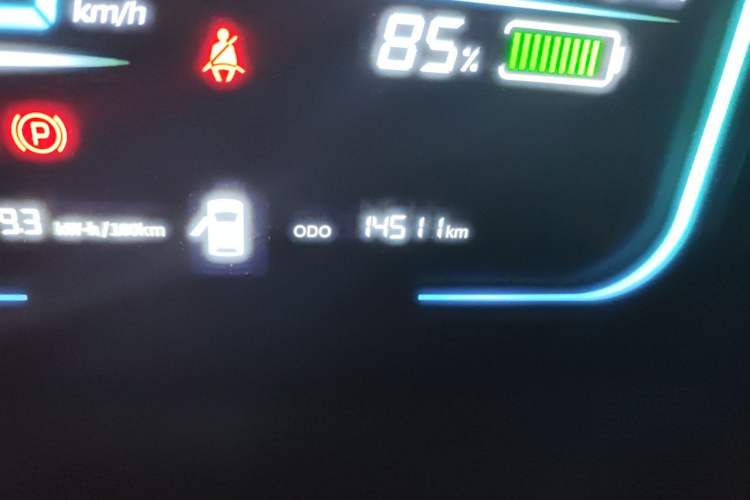 Used CHANGAN NEVO Lumin 2023 301km Honey Dew Edition Odometer Close Up