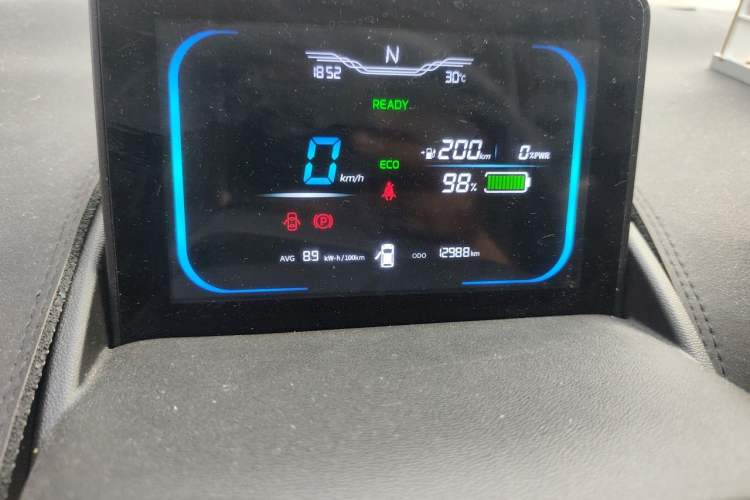 Used CHANGAN NEVO Lumin 2023 205km Xiangqin Version Odometer Close Up