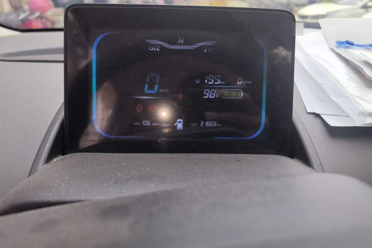 Used CHANGAN NEVO Lumin 2023 205km Xiangqin Version Odometer Close Up
