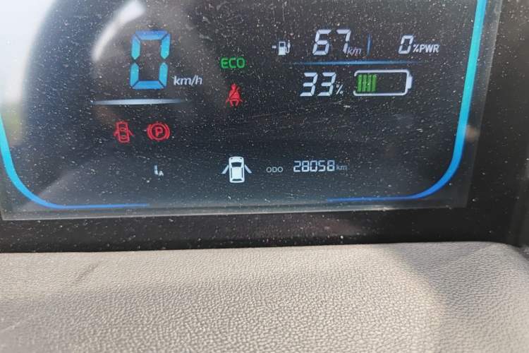 Used CHANGAN NEVO Lumin 2023 205km Xiangqin Version Odometer Close Up