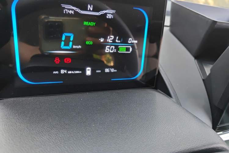 Used CHANGAN NEVO Lumin 2023 205km Xiangqin Version Odometer Close Up