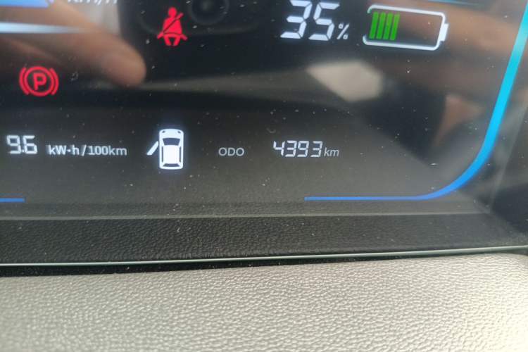 Used CHANGAN NEVO Lumin 2023 301km Honey Dew Edition Odometer Close Up