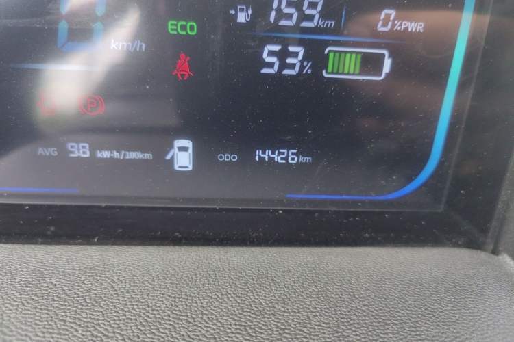 Used CHANGAN NEVO Lumin 2023 301km Honey Dew Edition Odometer Close Up