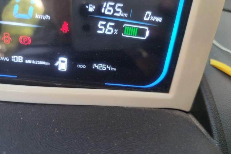 Used CHANGAN NEVO Lumin 2023 301km Honey Dew Edition Odometer Close Up