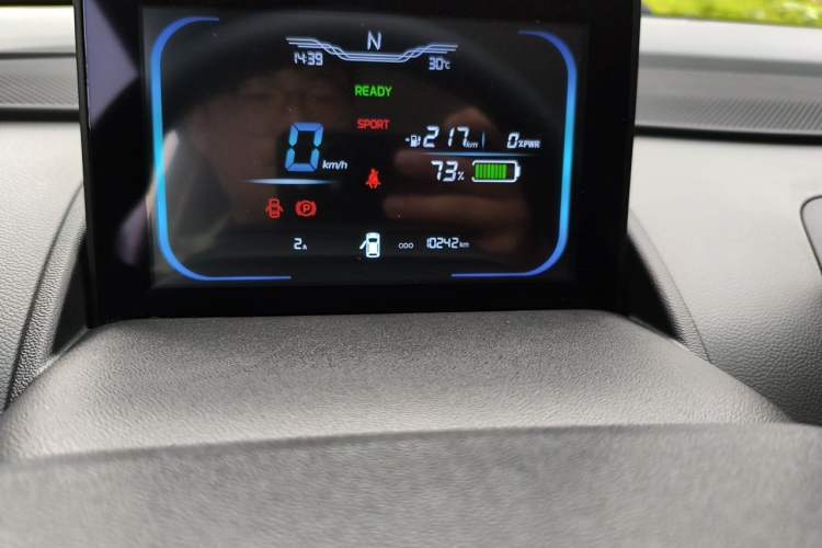 Used CHANGAN NEVO Lumin 2023 301km Honey Dew Edition Odometer Close Up