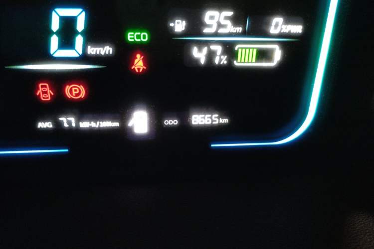 Used CHANGAN NEVO Lumin 2023 205km Xiangqin Version Odometer Close Up