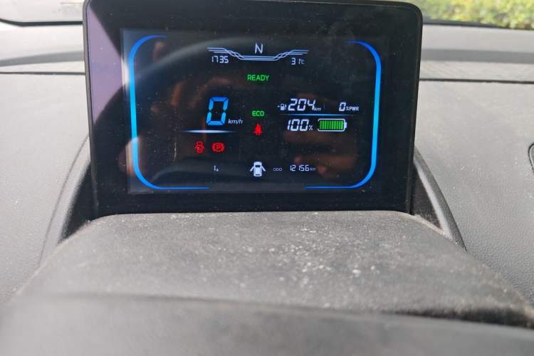 Used CHANGAN NEVO Lumin 2023 205km Xiangqin Version Odometer Close Up