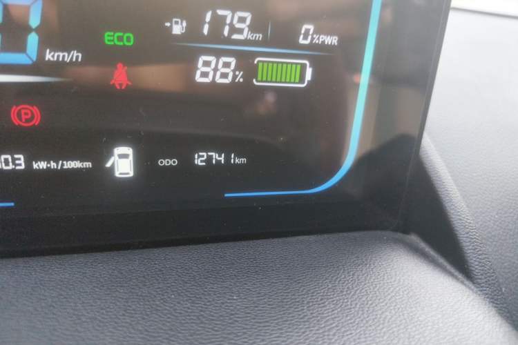 Used CHANGAN NEVO Lumin 2023 205km Xiangqin Version Odometer Close Up