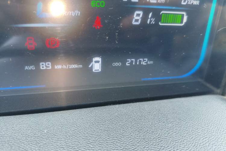Used CHANGAN NEVO Lumin 2023 301km Honey Dew Edition Odometer Close Up