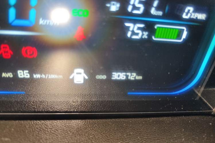 Used CHANGAN NEVO Lumin 2023 205km Xiangqin Version Odometer Close Up