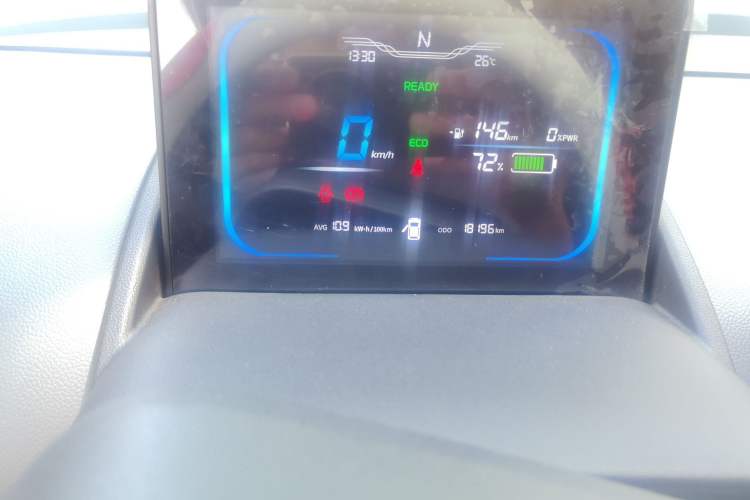 Used CHANGAN NEVO Lumin 2023 205km Xiangqin Version Odometer Close Up