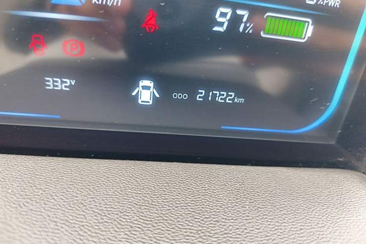 Used CHANGAN NEVO Lumin 2023 301km Honey Dew Edition Odometer Close Up