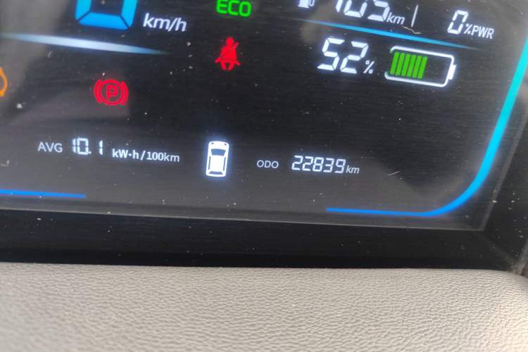 Used CHANGAN NEVO Lumin 2023 205km Xiangqin Version Odometer Close Up