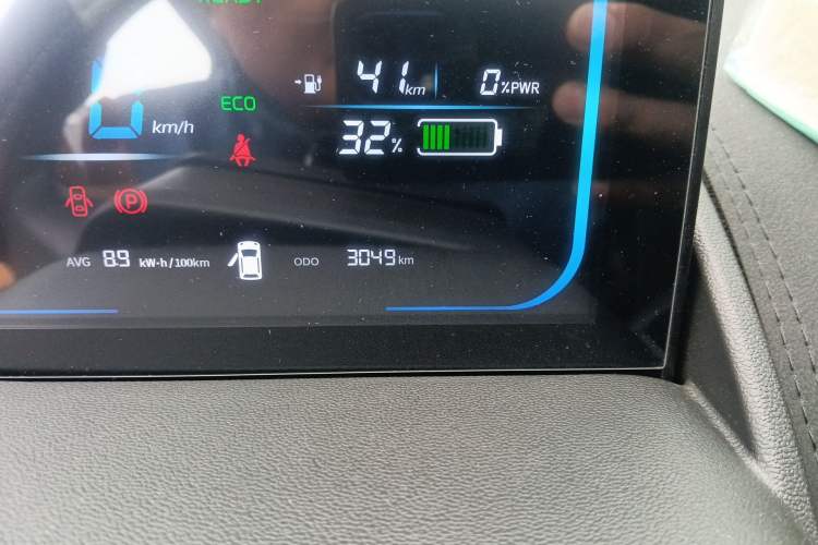 Used CHANGAN NEVO Lumin 2024 130km Qingyue Version Odometer Close Up