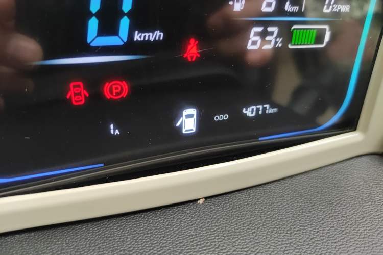 Used CHANGAN NEVO Lumin 2024 130km Qingyue Version Odometer Close Up