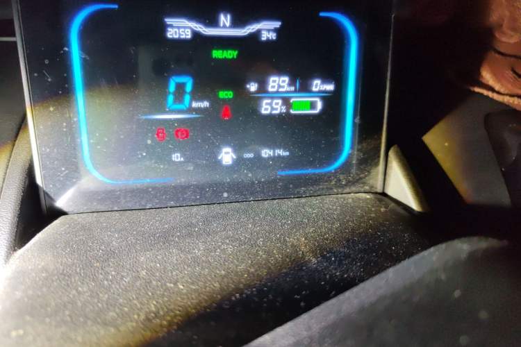 Used CHANGAN NEVO Lumin 2024 130km Qingyue Version Odometer Close Up