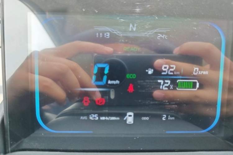 Used CHANGAN NEVO Lumin 2024 130km Qingyue Version Odometer Close Up