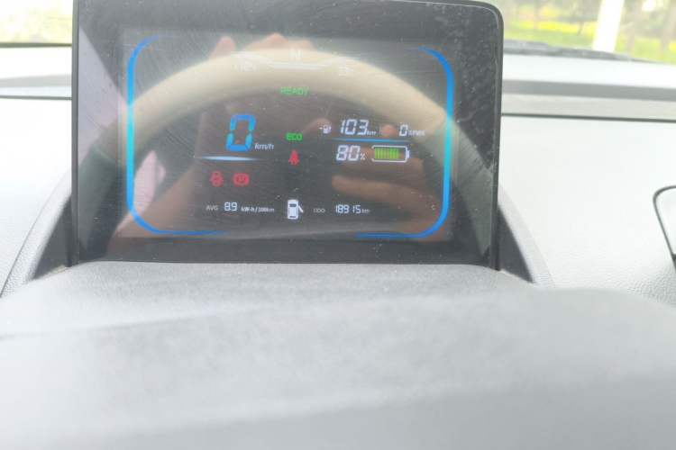 Used CHANGAN NEVO Lumin 2024 130km Qingyue Version Odometer Close Up