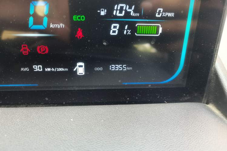Used CHANGAN NEVO Lumin 2024 130km Qingyue Version Odometer Close Up