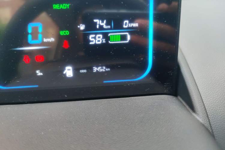 Used CHANGAN NEVO Lumin 2024 130km Qingyue Version Odometer Close Up